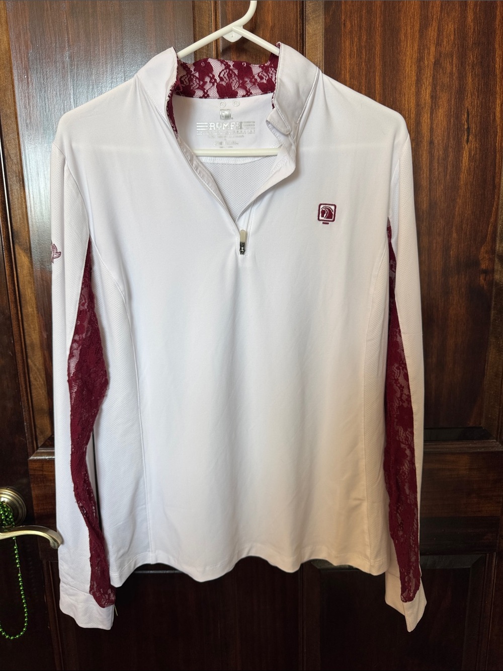 L Romfh Lace Chill Factor Zip Up Show Shirt
